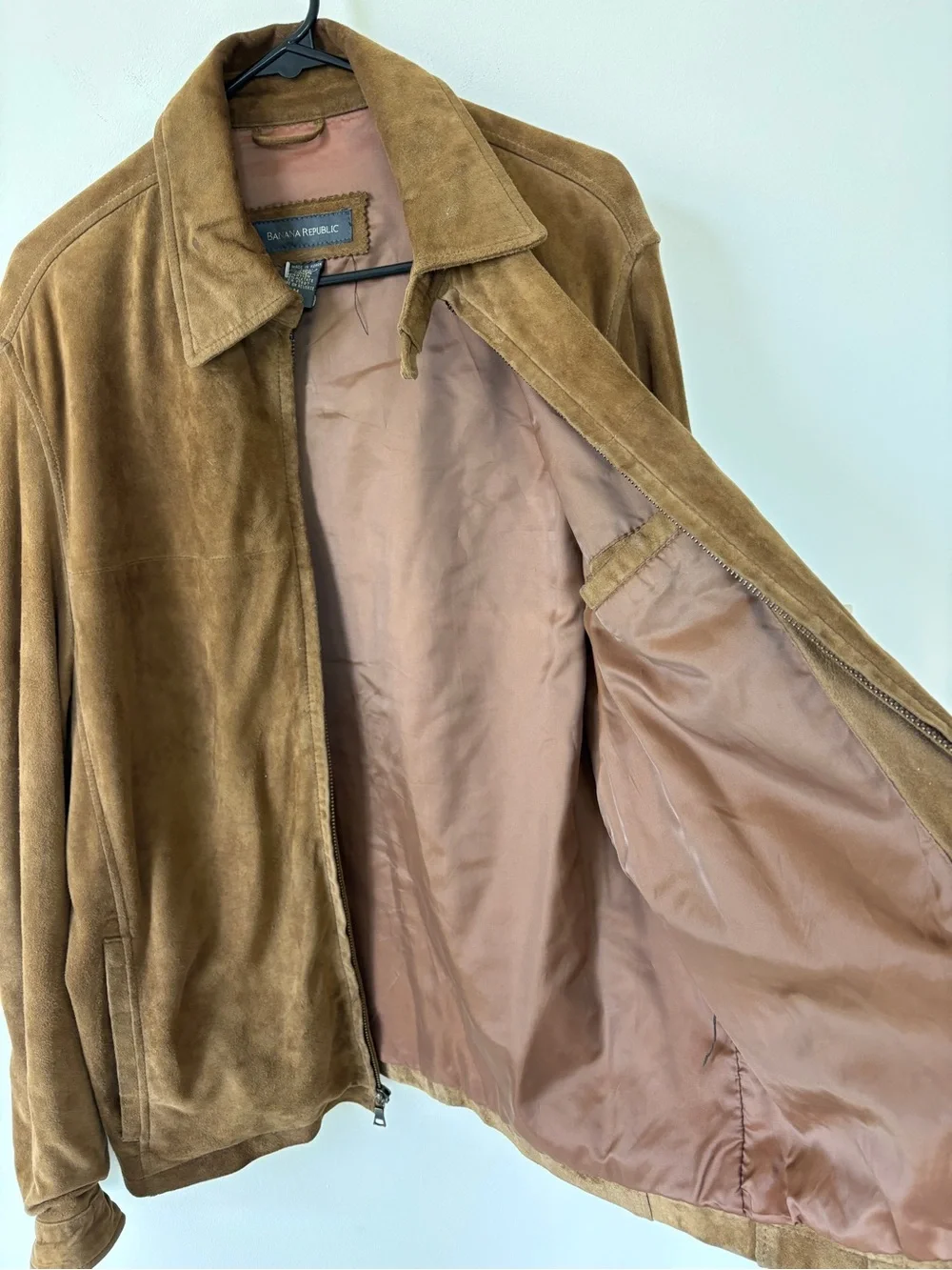 Banana Republic Men's Suede Zip Jacket - Brown